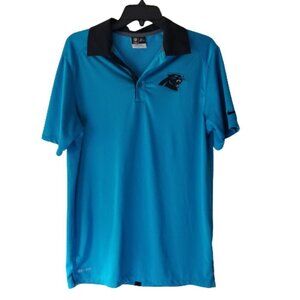 Nike Dri Fit Onfield Apparel Carolina Panthers Blue Shirt Size Small